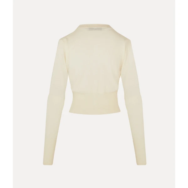Vivienne Westwood Bea Cropped Cardigan - Vivienne Westwood Knitwear - Punk Luxury - Shop at Coveti