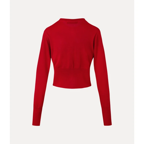 Vivienne Westwood Bea Cropped Cardigan - Vivienne Westwood Knitwear - Punk Luxury - Shop at Coveti