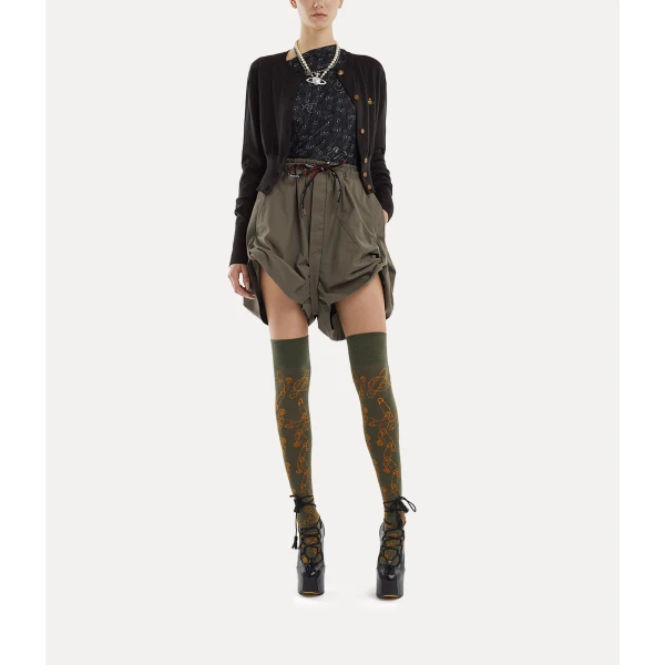 Vivienne Westwood Bea Cropped Cardigan - Vivienne Westwood Knitwear - Punk Luxury - Shop at Coveti
