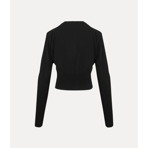 Vivienne Westwood Bea Cropped Cardigan - Vivienne Westwood Knitwear - Punk Luxury - Shop at Coveti