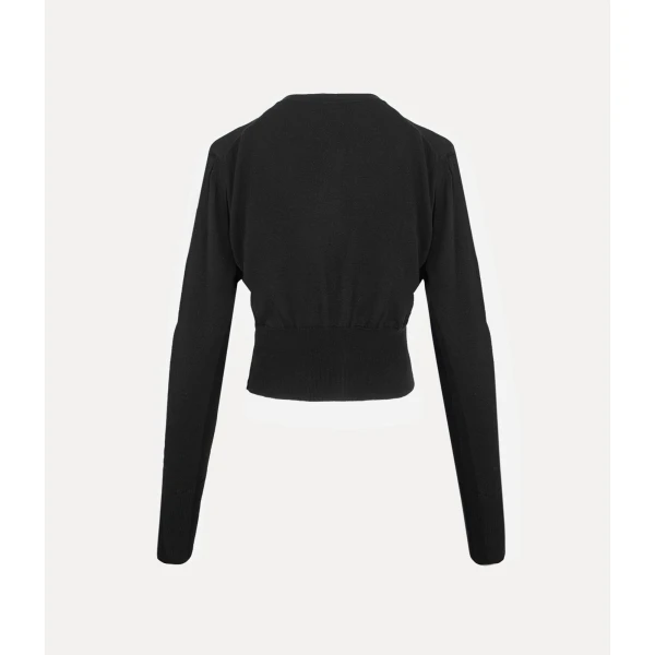 Vivienne Westwood Bea Cropped Cardigan - Vivienne Westwood Knitwear - Punk Luxury - Shop at Coveti