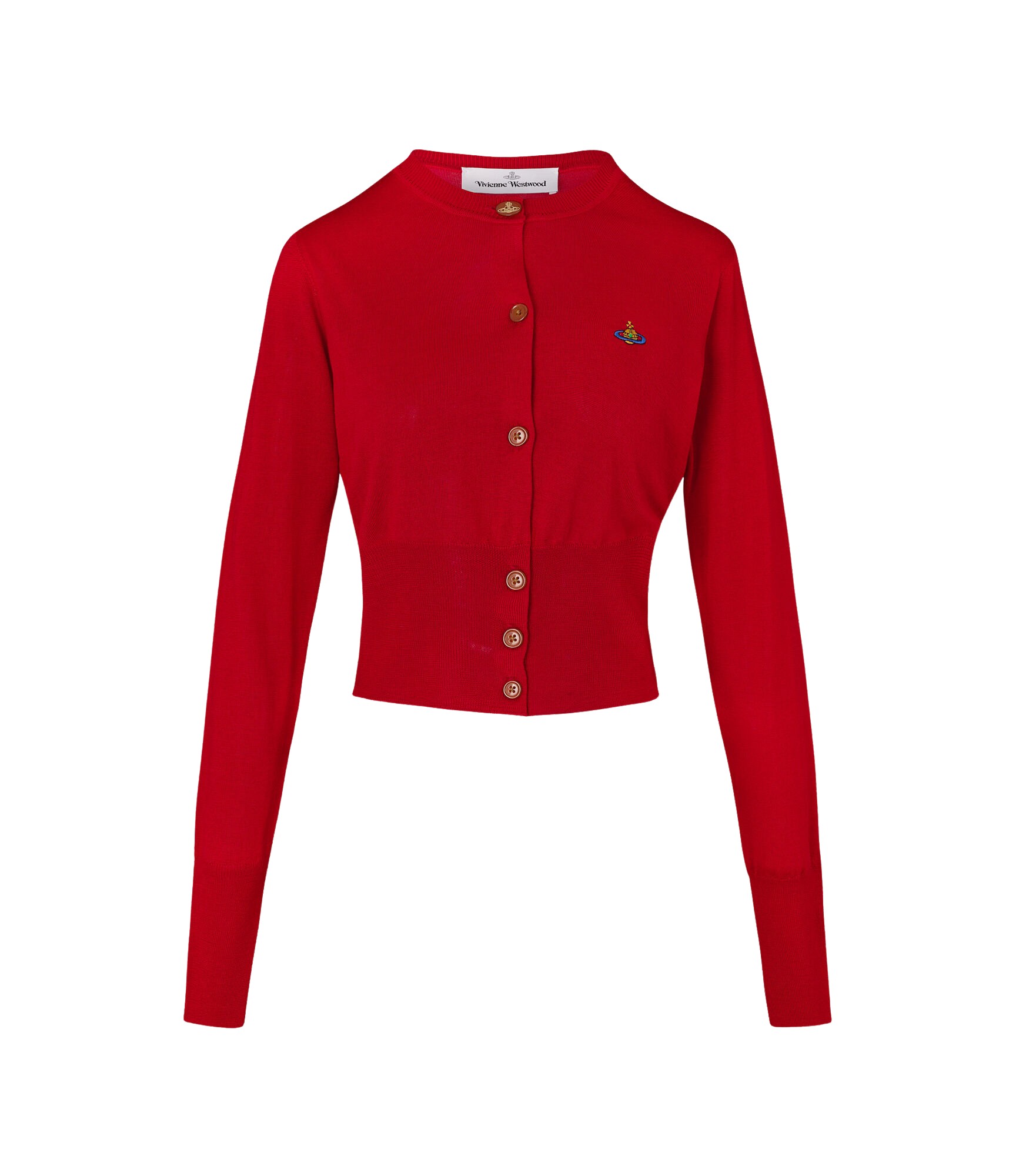 Vivienne Westwood Bea Cropped Cardigan - Vivienne Westwood Knitwear - Punk Luxury - Shop at Coveti