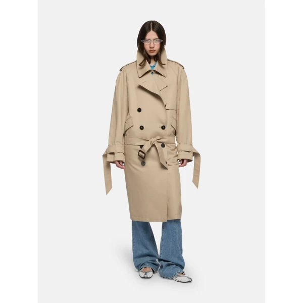 The Attico Beige Trench Coat, view 2