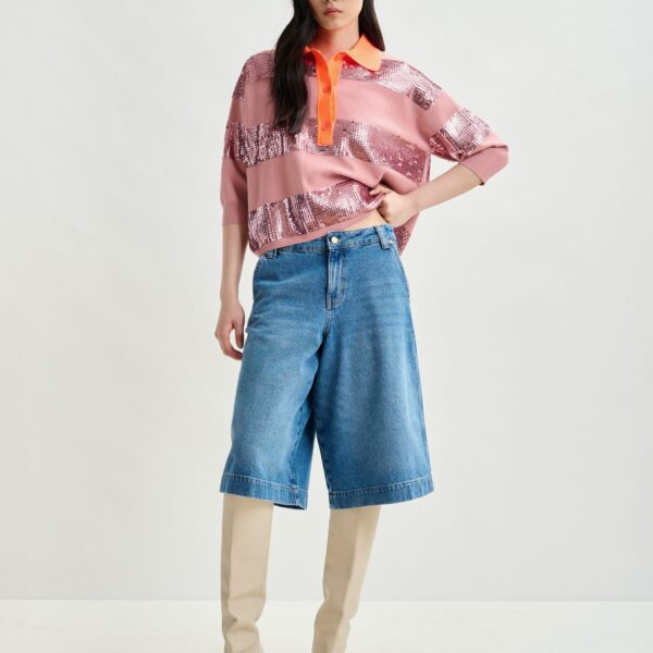 Essentiel Antwerp Bermuda pants - Essentiel Antwerp Pants - Colorful Belgian Design - Shop at Coveti