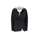 The Attico Black And White Mini Dress - The Attico Dresses - Designed by Gilda Ambrosio & Giorgia Tordini - Shop at Coveti
