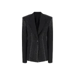 The Attico Black Blazer - The Attico Jackets - Designed by Gilda Ambrosio & Giorgia Tordini - Shop at Coveti