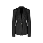 The Attico Black Blazer - The Attico Jackets - Designed by Gilda Ambrosio & Giorgia Tordini - Shop at Coveti