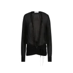 The Attico Black Blouse - The Attico Tops - Designed by Gilda Ambrosio & Giorgia Tordini - Shop at Coveti