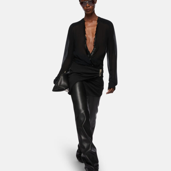 The Attico Black Blouse - The Attico Tops - Designed by Gilda Ambrosio & Giorgia Tordini - Shop at Coveti