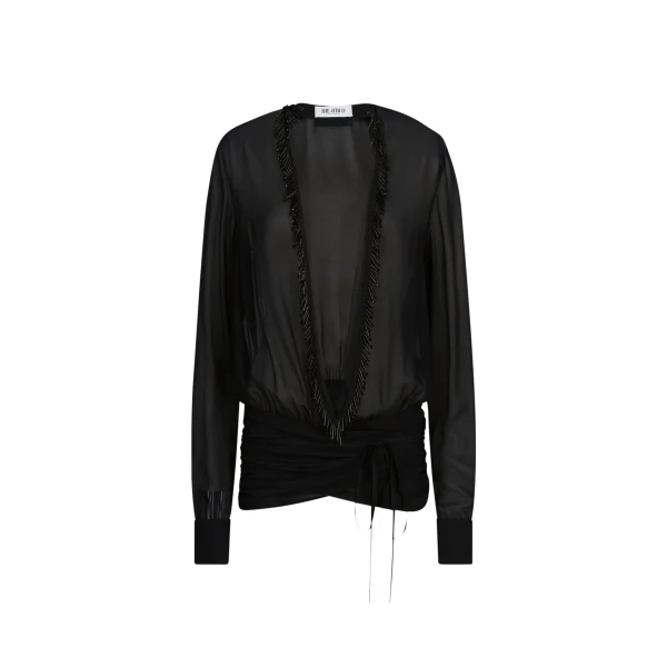 The Attico Black Blouse