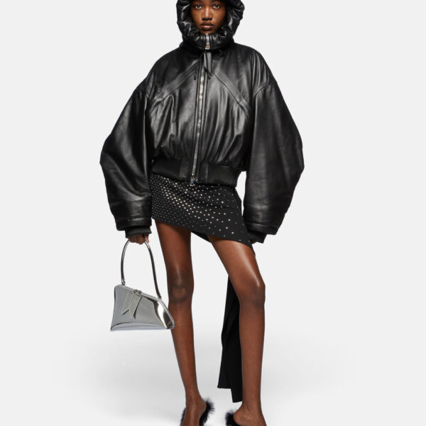 The Attico Black Bomber - The Attico Jackets - Designed by Gilda Ambrosio & Giorgia Tordini - Shop at Coveti