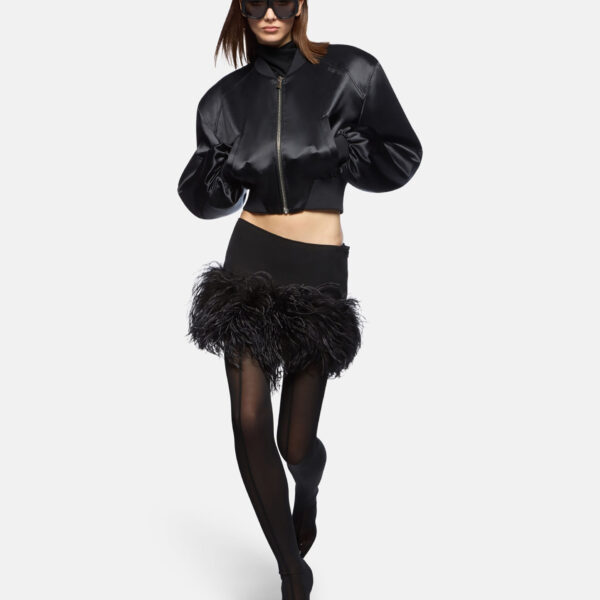 The Attico Black Bomber - The Attico Jackets - Designed by Gilda Ambrosio & Giorgia Tordini - Shop at Coveti