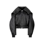 The Attico Black Bomber - The Attico Jackets - Designed by Gilda Ambrosio & Giorgia Tordini - Shop at Coveti