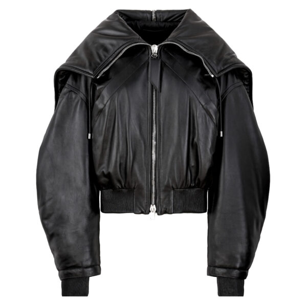 The Attico Black Bomber - The Attico Jackets - Designed by Gilda Ambrosio & Giorgia Tordini - Shop at Coveti