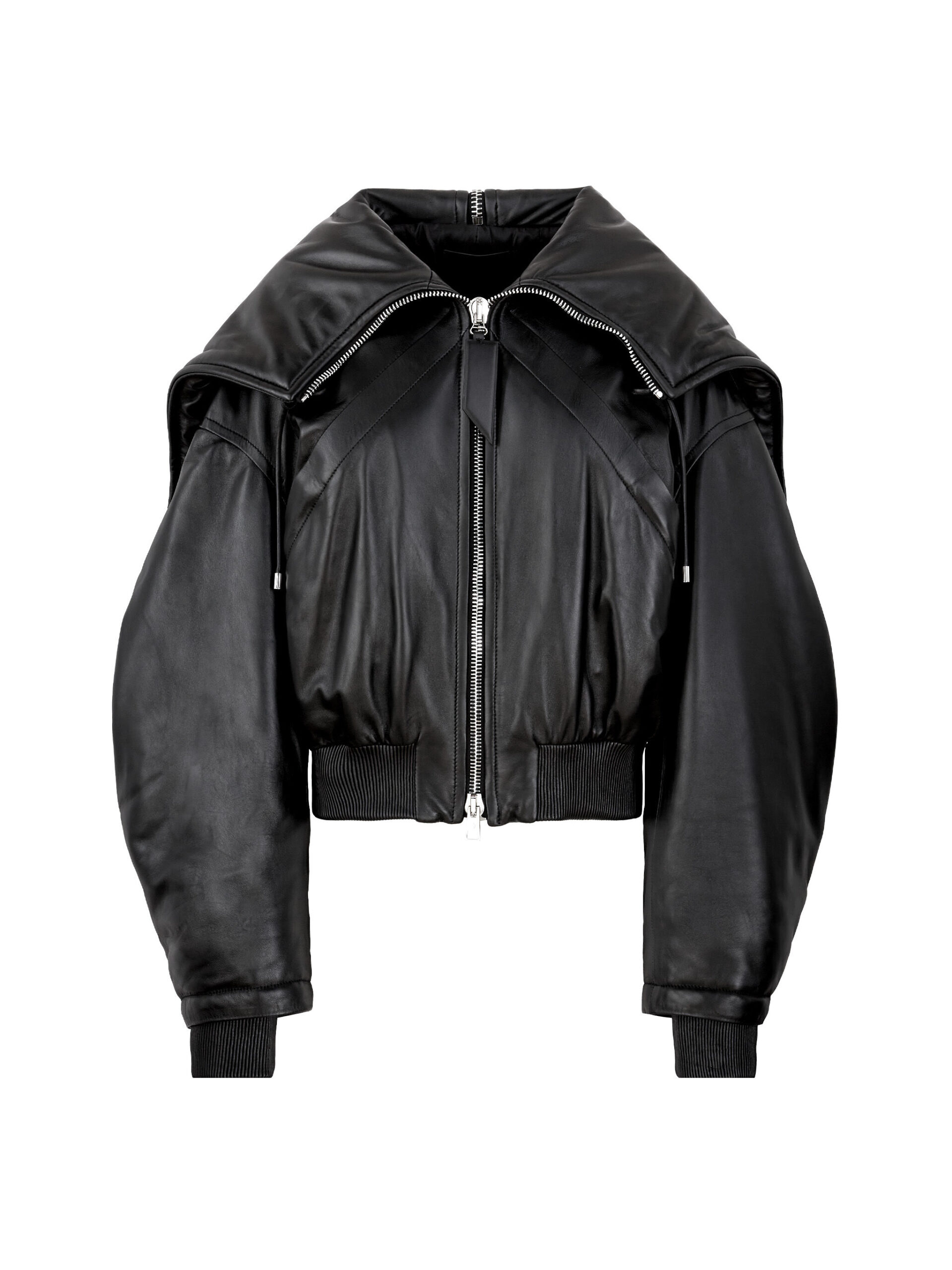 The Attico Black Bomber - The Attico Jackets - Designed by Gilda Ambrosio & Giorgia Tordini - Shop at Coveti The Attico Black Bomber - The Attico Jackets - Designed by Gilda Ambrosio & Giorgia Tordini - Shop at Coveti