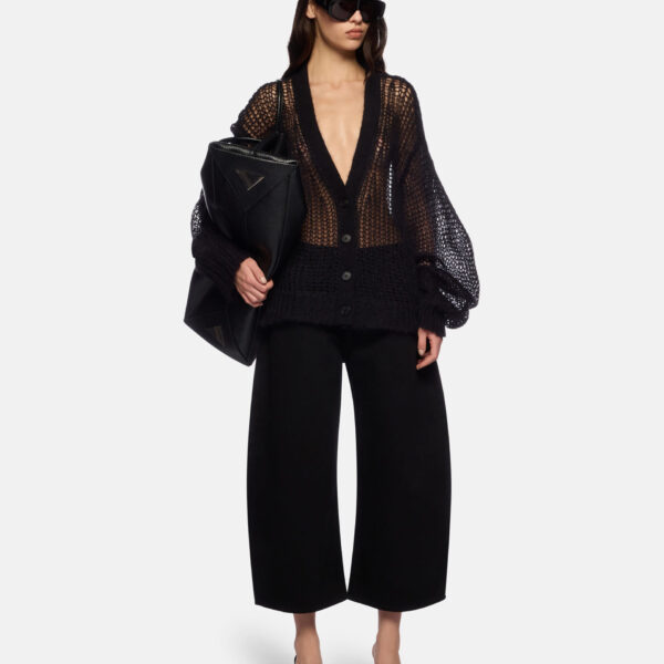 The Attico Black Cardigan - The Attico Knitwear - Designed by Gilda Ambrosio & Giorgia Tordini - Shop at Coveti