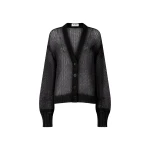The Attico Black Cardigan - The Attico Knitwear - Designed by Gilda Ambrosio & Giorgia Tordini - Shop at Coveti