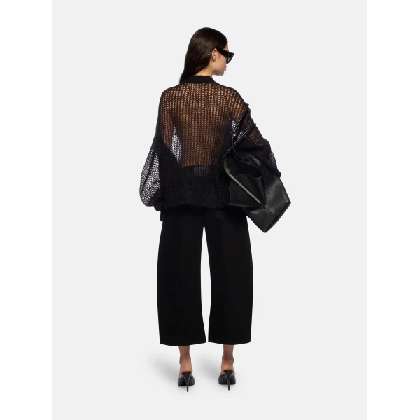 The Attico Black Cardigan, view 3