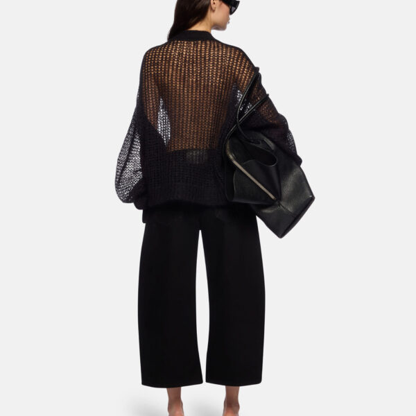 The Attico Black Cardigan - The Attico Knitwear - Designed by Gilda Ambrosio & Giorgia Tordini - Shop at Coveti