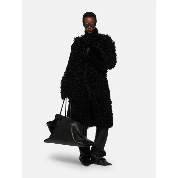 The Attico Black Long Coat, view 4