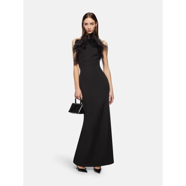 The Attico Black Long Dress, view 2