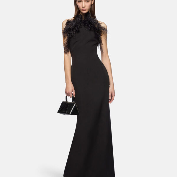 The Attico Black Long Dress - The Attico Dresses - Designed by Gilda Ambrosio & Giorgia Tordini - Shop at Coveti