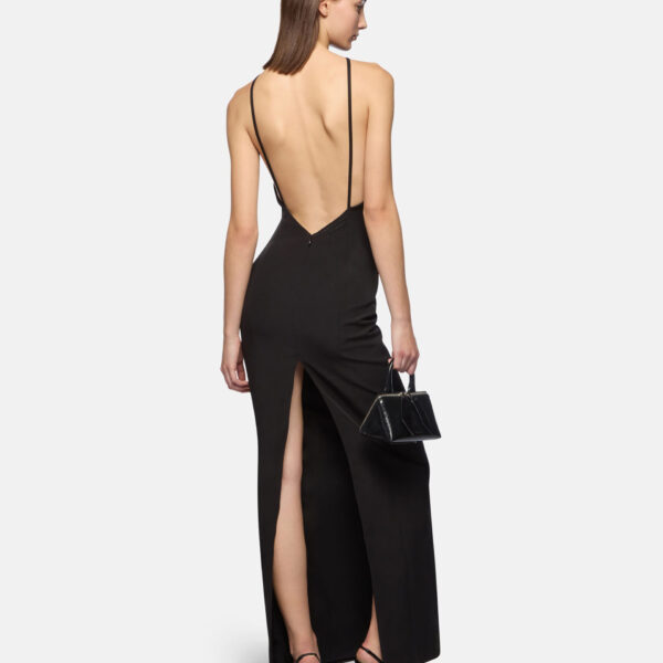 The Attico Black Long Dress - The Attico Dresses - Designed by Gilda Ambrosio & Giorgia Tordini - Shop at Coveti