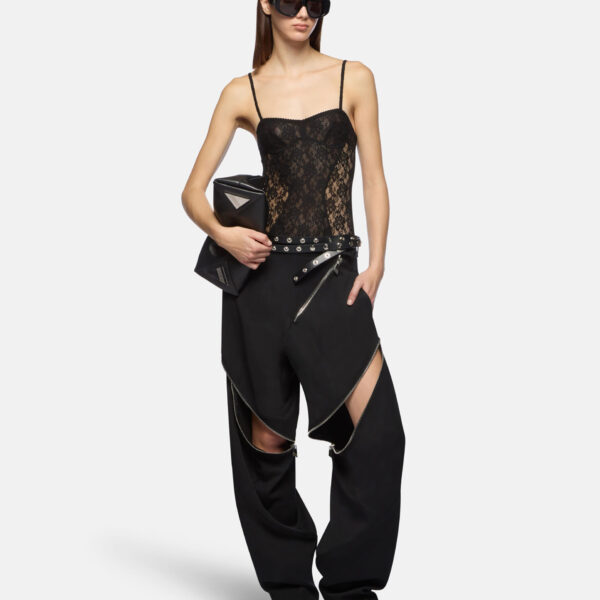 The Attico Black Long Pant - The Attico Pants - Designed by Gilda Ambrosio & Giorgia Tordini - Shop at Coveti