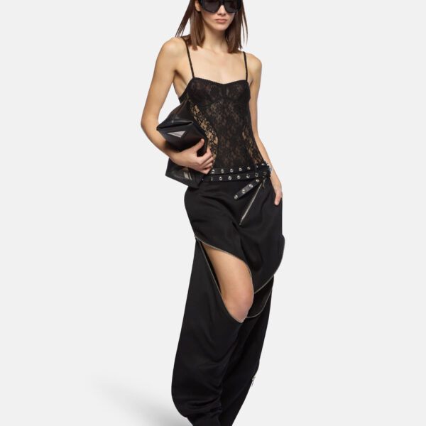 The Attico Black Long Pant - The Attico Pants - Designed by Gilda Ambrosio & Giorgia Tordini - Shop at Coveti