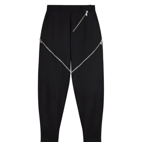 The Attico Black Long Pant - The Attico Pants - Designed by Gilda Ambrosio & Giorgia Tordini - Shop at Coveti