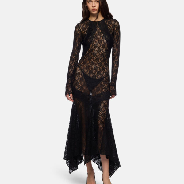 The Attico Black Midi Dress - The Attico Dresses - Designed by Gilda Ambrosio & Giorgia Tordini - Shop at Coveti