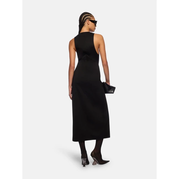 The Attico Black Midi Dress, view 3