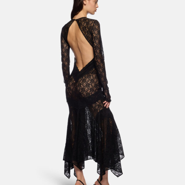 The Attico Black Midi Dress - The Attico Dresses - Designed by Gilda Ambrosio & Giorgia Tordini - Shop at Coveti