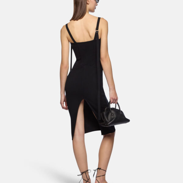 The Attico Black Midi Dress - The Attico Dresses - Designed by Gilda Ambrosio & Giorgia Tordini - Shop at Coveti