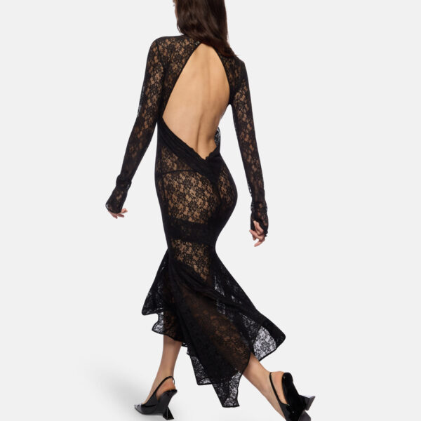 The Attico Black Midi Dress - The Attico Dresses - Designed by Gilda Ambrosio & Giorgia Tordini - Shop at Coveti