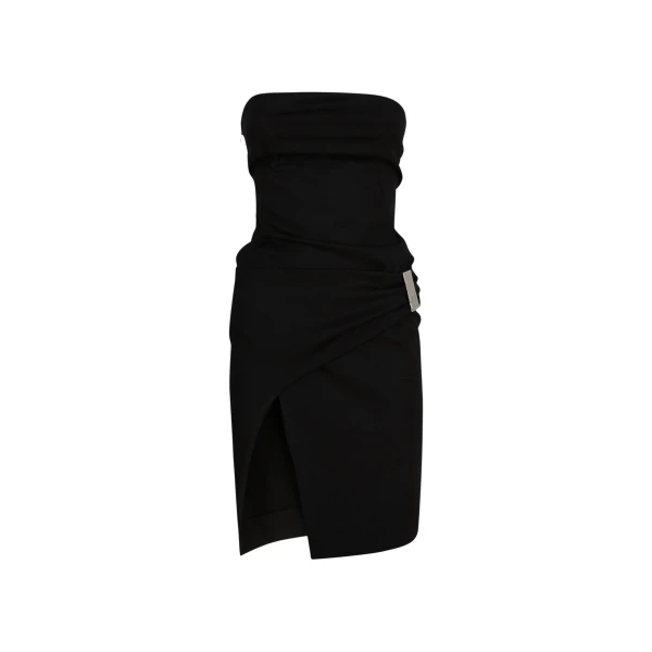 The Attico Black Midi Dress, view 4