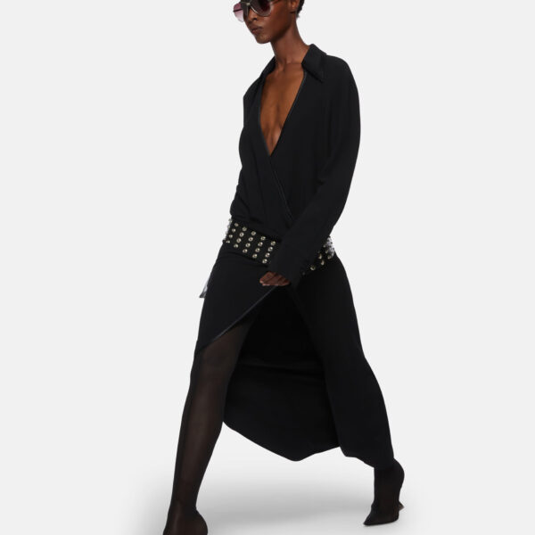 The Attico Black Midi Dress - The Attico Dresses - Designed by Gilda Ambrosio & Giorgia Tordini - Shop at Coveti