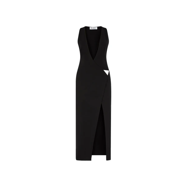 The Attico Black Midi Dress
