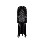 The Attico Black Midi Dress - The Attico Dresses - Designed by Gilda Ambrosio & Giorgia Tordini - Shop at Coveti