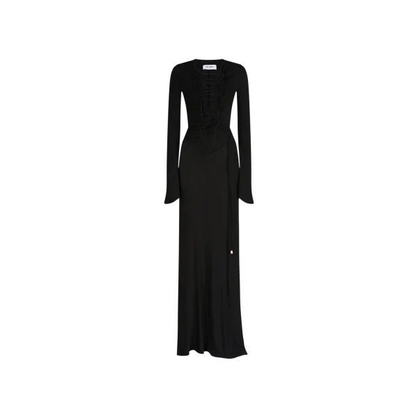 The Attico Black Midi Dress