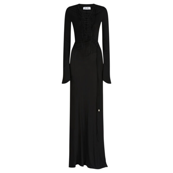 The Attico Black Midi Dress - The Attico Dresses - Designed by Gilda Ambrosio & Giorgia Tordini - Shop at Coveti