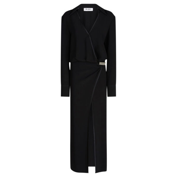 The Attico Black Midi Dress - The Attico Dresses - Designed by Gilda Ambrosio & Giorgia Tordini - Shop at Coveti