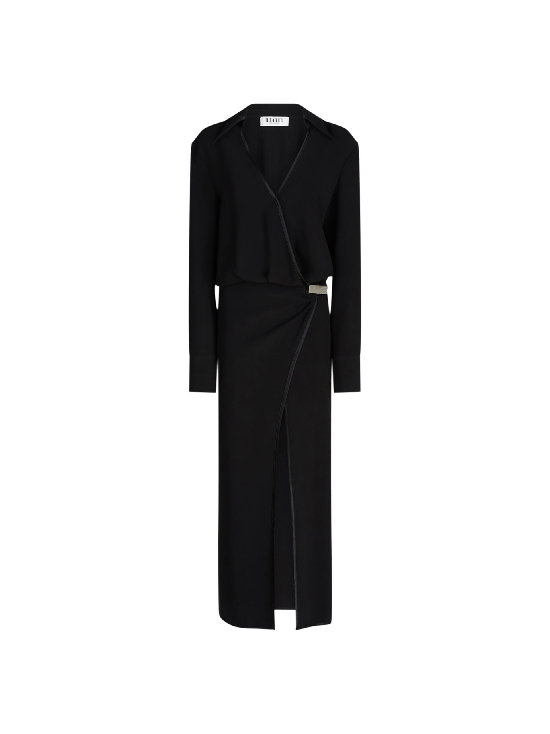 The Attico Black Midi Dress - The Attico Dresses - Designed by Gilda Ambrosio & Giorgia Tordini - Shop at Coveti The Attico Black Midi Dress - The Attico Dresses - Designed by Gilda Ambrosio & Giorgia Tordini - Shop at Coveti