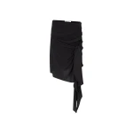 The Attico Black Midi Skirt - The Attico Skirts - Designed by Gilda Ambrosio & Giorgia Tordini - Shop at Coveti