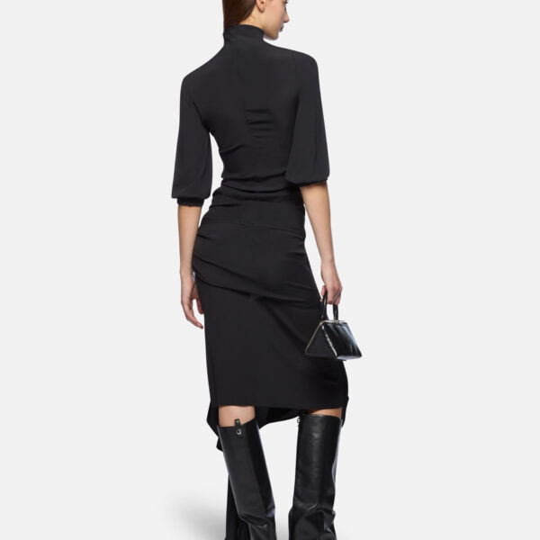 The Attico Black Midi Skirt - The Attico Skirts - Designed by Gilda Ambrosio & Giorgia Tordini - Shop at Coveti