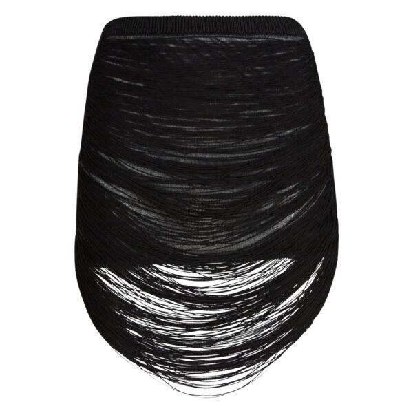 The Attico Black Midi Skirt - The Attico Skirts - Designed by Gilda Ambrosio & Giorgia Tordini - Shop at Coveti