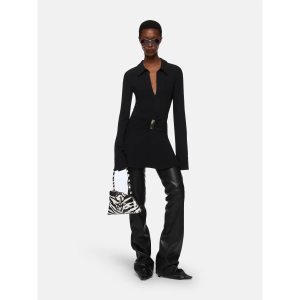 The Attico Black Mini Dress, view 2