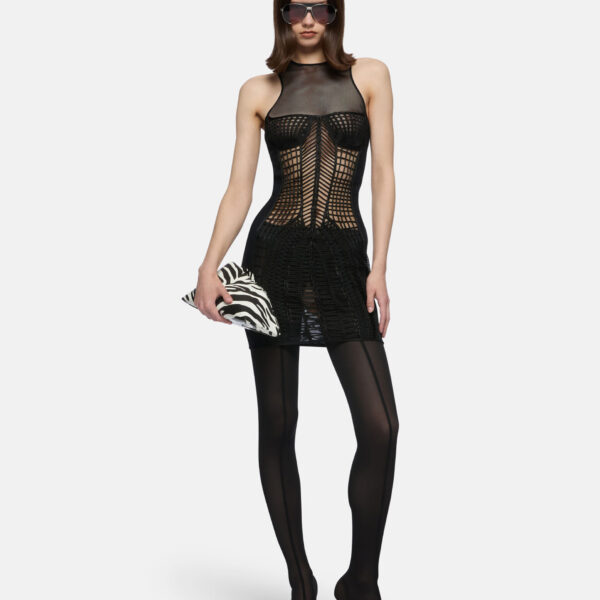The Attico Black Mini Dress - The Attico Dresses - Designed by Gilda Ambrosio & Giorgia Tordini - Shop at Coveti