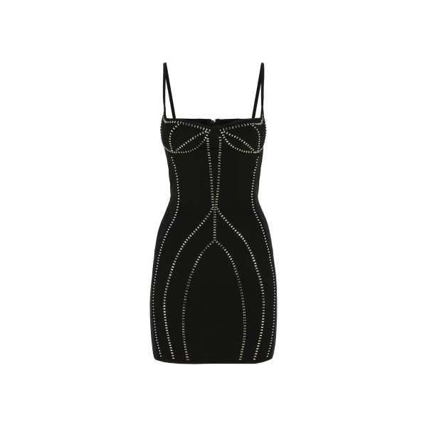 The Attico Black Mini Dress