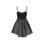 The Attico Black Mini Dress - The Attico Dresses - Designed by Gilda Ambrosio & Giorgia Tordini - Shop at Coveti